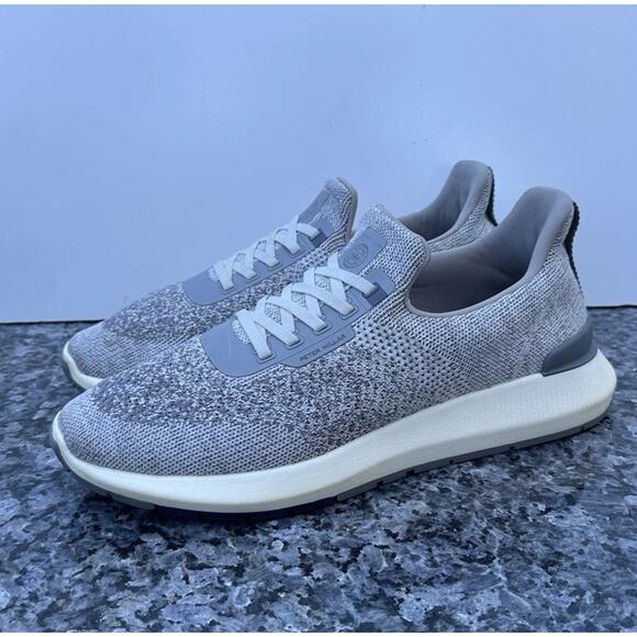 Peter Millar Men’s 11.5 Hyperlight Shoes Apollo Moon Gray Knit Slip On MA22EF11 main image 10